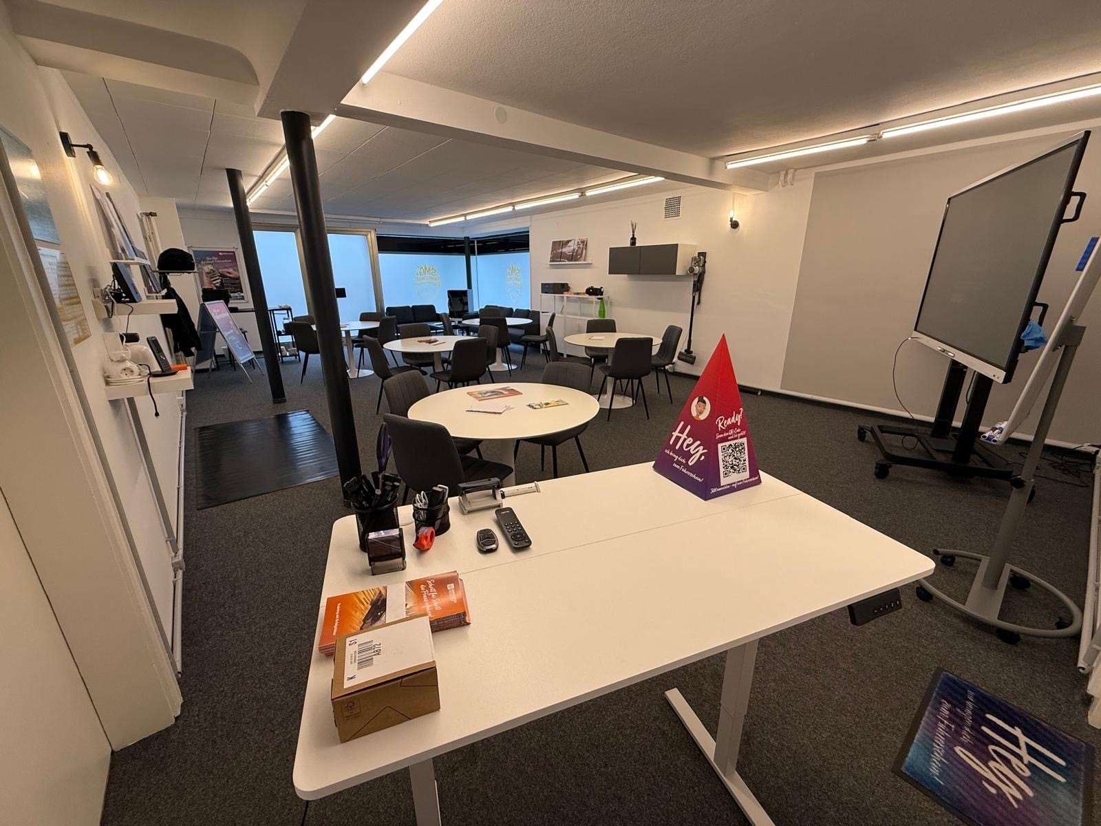 Blick vom Dozentenpult in den Raum